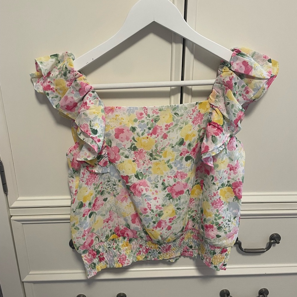 Floral Janie and Jack Multicolor top
